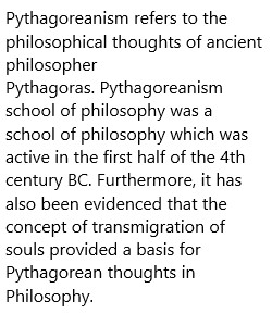 Fifth Century Pythagoreanism